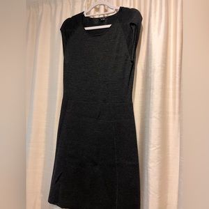 Theory dark gray shift dress